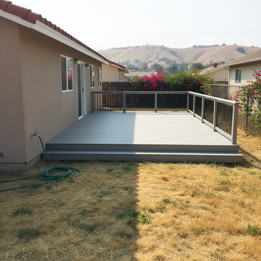 Composite Decking Installation completed by Cornerstone Deck Co in El Cajon, CA
